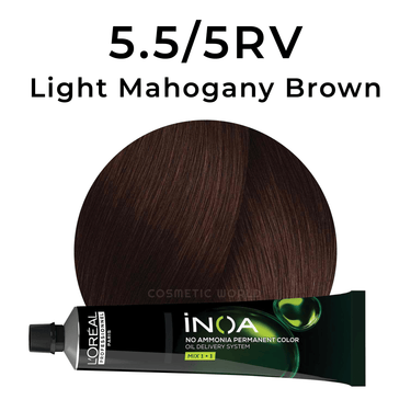 L'OREAL - INOA_iNOA Carmilane 5.5/5RV Light Mahogany Brown_Cosmetic World